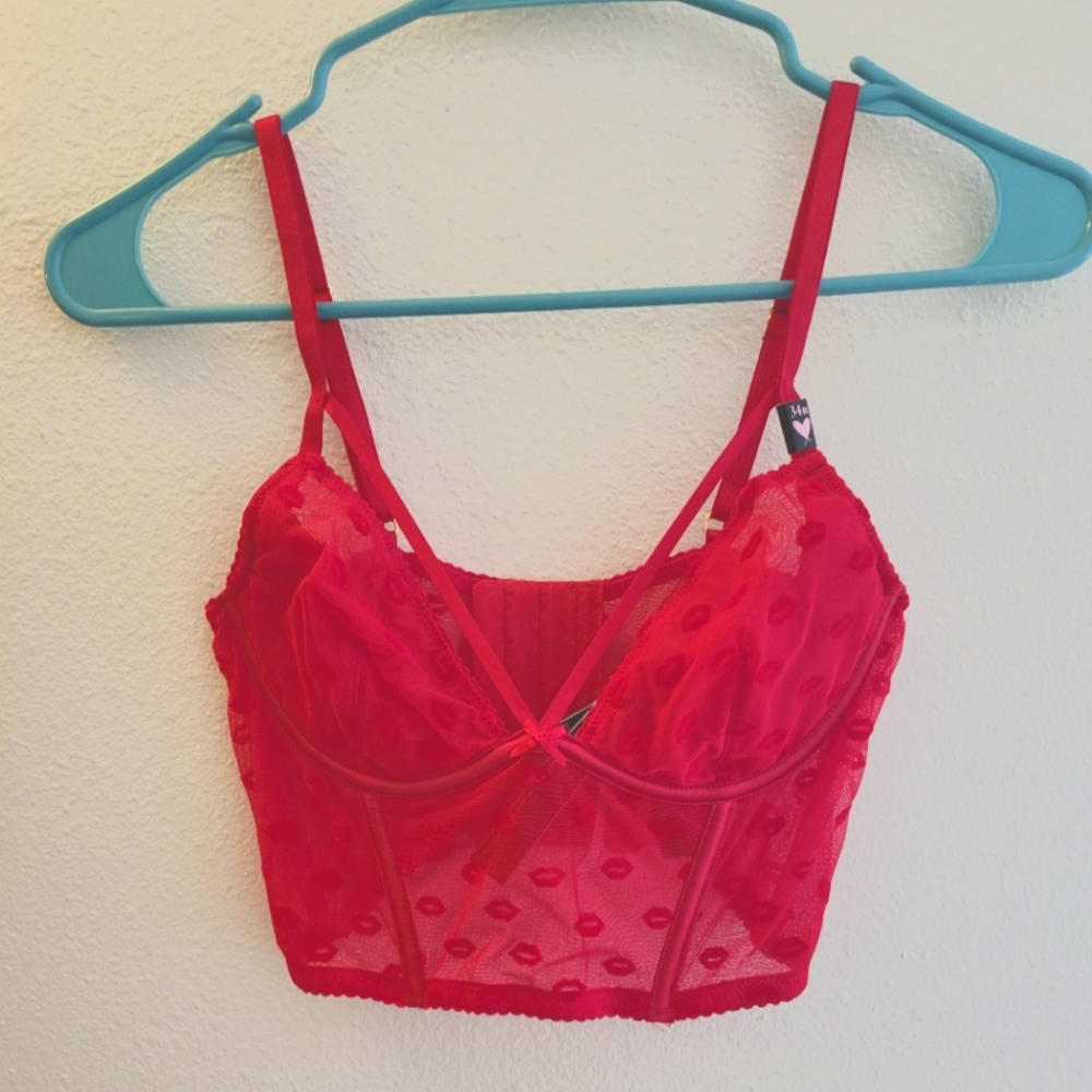 Victoria's secret very sexy lips corset top size 34B